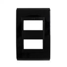 refinatto placa 4x2 2 posições premium preto - weg