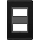 refinatto placa 4x2 2 posições style preto - weg refinatto placa 4x2 2 posições style preto - weg
