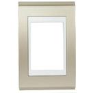 refinatto placa 4x2 3 posições concept branco/champanhe - weg