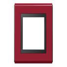 refinatto placa 4x2 3 posições premium preto/rubi - weg
