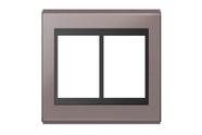 refinatto placa 4x4 6 pos concept preto / champanhe - weg refinatto placa 4x4 6 pos concept preto / champanhe - weg