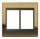 refinatto placa 4x4 6 pos concept preto/ouro - weg refinatto placa 4x4 6 pos concept preto/ouro - weg