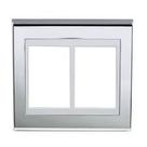 refinatto placa 4x4 6 posições concept branco/prata - weg