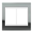 refinatto placa 4x4 6 posições concept branco/titanio - weg refinatto placa 4x4 6 posições concept branco/titanio - weg