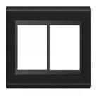 refinatto placa 4x4 6 posições style preto - weg refinatto placa 4x4 6 posições style preto - weg