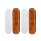 Reflectores Adhesivos Rectangulares de Seguridad para Radios de Vehículos, 2 Piezas Reflectores Adhesivos Rectangulares de Seguridad para Radios de Vehículos, 2 Piezas