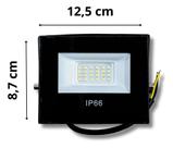 Refletor 50w Preto TechLUZ Luz Fria 6500k Luz Branca-frio 127/220v
