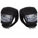 Refletor D/T, 2 leds c/ silicone preto