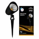 Refletor de Jardim LED 15W 3000K IP65 CTB Luz Branco-quente Preto
