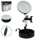 Refletor de Led Ring Light Make Up 3 Funções 12w Usb Controle Suporte para Celular