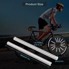 Refletor de Raio Bike Kit 12 Peças Prata Segurança Noturna Visibilidade 400m Acessório para Aro