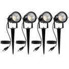 Refletor externo REEGOLD 10W Warm White 2700K IP65 120V, pacote com 4
