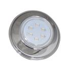 Refletor Hiper Led 9W Branco Inox 316L Iluminação P/ Piscina
