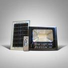 Refletor Holofote Preto Luz Solar 100W Led 6000K 127v Branco Frio Placa Ajustável Controle Remoto