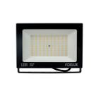 Refletor Led 100W 3000K Preto Bivolt Foxlux
