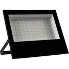Refletor Led 100w Preto Liege Em Alumínio Injetado