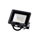 Refletor Led 10W 3000K Preto Bivolt Foxlux