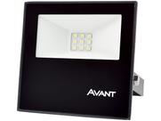 Refletor LED 10W Luz Branca Fria 6500W Preto Bivolt Avant