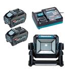 Refletor Led 18V 40V ML003G 2x Bateria 5.0Ah Makita 220v