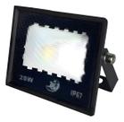 Refletor Led 20w Bivolt Prova Dagua Brancofrio 110v Preto Brancofrio