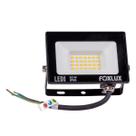 Refletor LED 30W 3000K Bivolt IP65 Luz Quente Alta Iluminação Para Fachadas, Jardins, Garagens e Áreas Externas