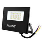 Refletor Led 30w Avant Slim Branco Quente Bivolt 3000k