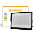 Refletor Led 500w Bivolt Preto Economax 6500k Ip65