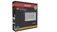 Refletor Led 50w Slim Branco Quente Prova dAgua Avant