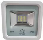 Refletor Led Aluminio 10w Carcaça Branca 6000k Upled Refletor Led Aluminio 10w Carcaça Branca 6000k Upled