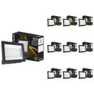 Refletor Led Alumínio 6500k Frio 100w Biv Preto Bellalux