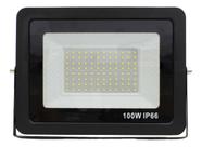 Refletor LED Branco Holofote Bivolt 100W 6500K Alta Luminosidade 96 Leds