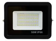 Refletor LED Branco Holofote Bivolt 50W 6500K Alta Luminosidade 48 Leds