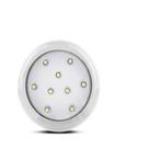 Refletor Led Branco Quente ABS 9w 80mm rosca1/2