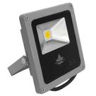 Refletor Led Cob Cinza 10W Bivolt Branco Quente 3000K Ip65