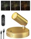 Refletor LED EZVALO Wireless 5500mAh com bateria dourada
