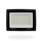 Refletor LED Foxlux 300W 6500K Bivolt Preto IP65 Alta Potência Luz Branca Fria Para Galpões, Estacionamentos, Pátios e Grandes Áreas Externas