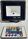 Refletor Led Holofote 10w Bivolt Rgb Colorido C/ Controle - iluminas