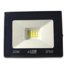 Refletor Led Holofote 20W Biv IP65 Branco Frio Prova D'agua - LED TRIÂNGULO Refletor Led Holofote 20W Biv IP65 Branco Frio Prova D'agua - LED TRIÂNGULO