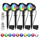 Refletor LED MEIKEE 15W RGBW à prova d'água ao ar livre 110V