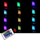 Refletor LED RGB Bivolt IP67 com Controle Remoto - Ofertaher