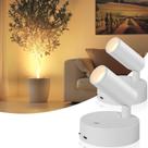 Refletor LED sem fio TaofiaCo Indoor com controle remoto regulável (2 unidades)
