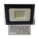 Refletor led smd 10w slim bivolt branco frio