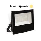 Refletor Led Smd 200w Branco Quente Casa Jardim Bivolt