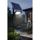Refletor LED Solar 200W 6000K Preto Alumínio Potente
