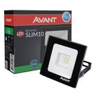 Refletor Led Verde Slim 10W Bivolt Avant