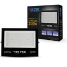 refletor led volter eco IP65 200w 6500k preto 1800lm luz branco frio