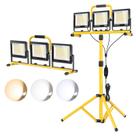 Refletor LED Wetartatty 32000 lm com tripé de 3 cabeças 120 V