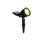 Refletor Luminária Led C/ Painel Solar E Espeto Para Jardim