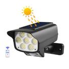 Refletor Luminária Solar 63 LEDs com Sensor de Presença, Controle Remoto, Parede Jardim Arandela Balizador Automática Se