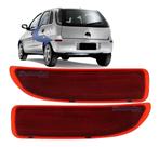 Refletor Parachoque Traseiro Corsa Hatch 2003 a 2012 Par Vermelho